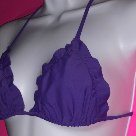 Triangle Bikini Top Purple - Picture 3 of 8